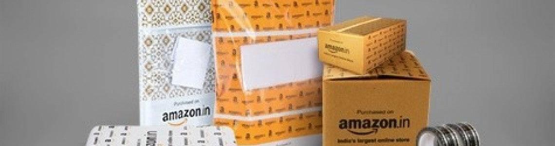 Which company supplies all corrugated boxes and packing materials to Amazon India?