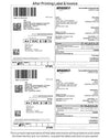Easyship Sticky Labels (A4 Sticker Sheets with 4 cut) - Address Labels For A4 Sheet Printers