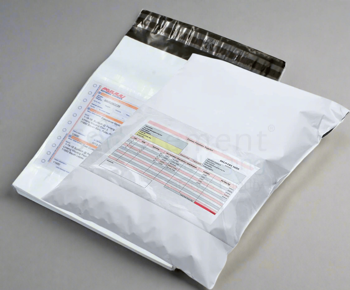 Securement Courier Bags With POD Jacket 60 Microns Premium